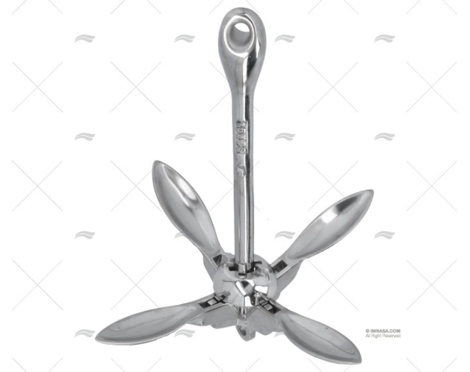 ANCLA PLEGABLE 1,5kg INOX ANCLA PLEGABLE 1,5kg INOX