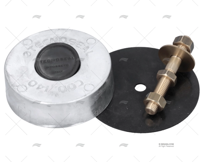 ANODO ZINC POPA 125MM 2,65kg CON KIT TECNOSEAL ANODO ZINC POPA 125MM 2,65kg CON KIT TECNOSEAL