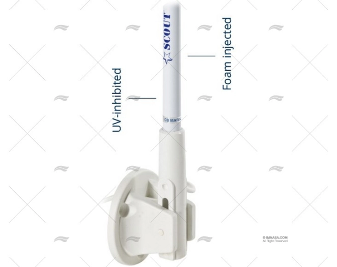ANTENA VHF 1.50MT 3dB ABATIBLE SCOUT - Imagen 2