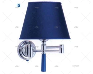 APLIQUE INTERIOR CYGNUS CROMADO/AZUL FORESTI SUARDI APLIQUE INTERIOR CYGNUS CROMADO/AZUL FORESTI SUARDI