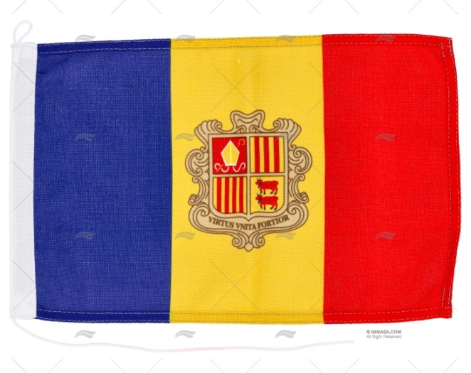 BANDERA ANDORRA 30x 20cm ADRIA BANDIERE BANDERA ANDORRA 30x 20cm ADRIA BANDIERE