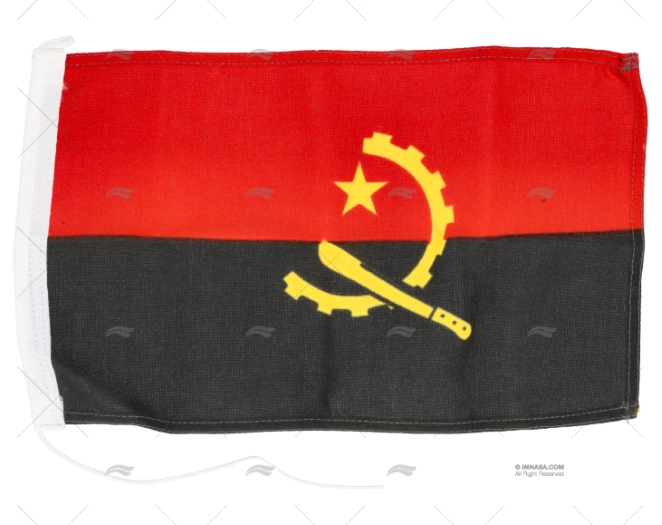 BANDERA ANGOLA 30x 20cm ADRIA BANDIERE BANDERA ANGOLA 30x 20cm ADRIA BANDIERE