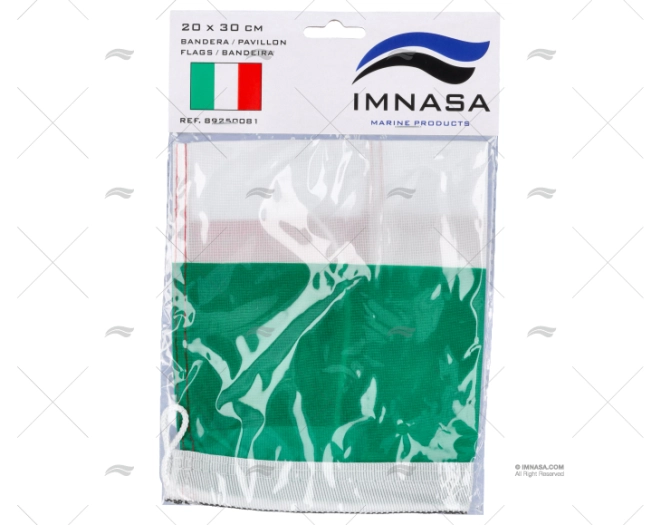 BANDERA ITALIA 30x 20cm - Imagen 2