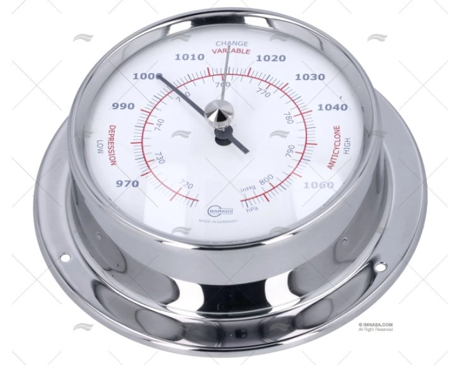 BAROMETRO INOX 85mm BARIGO BAROMETRO INOX 85mm BARIGO