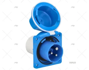 BASE ELEC POPA 16A 2+T DIA.43 AZUL BASE ELEC POPA 16A 2+T DIA.43 AZUL