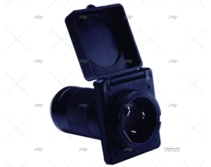 BASE ELECTRICA POPA MACHO 15A(30) NEGRA BASE ELECTRICA POPA MACHO 15A(30) NEGRA