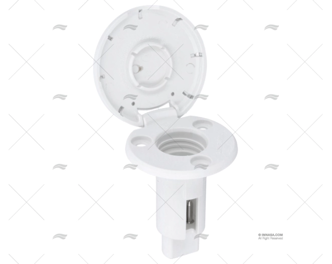 BASE REDONDA BLANCA INOX 2 PIN 910R ATTWOOD BASE REDONDA BLANCA INOX 2 PIN 910R ATTWOOD