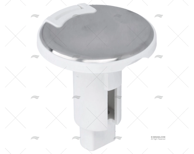 BASE REDONDA BLANCA INOX 2 PIN 910R ATTWOOD - Imagen 2