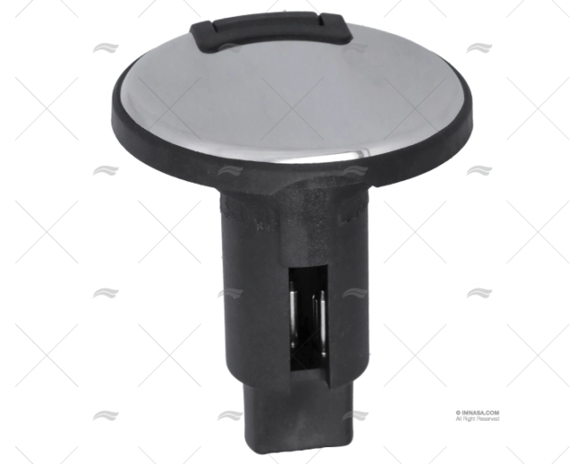 BASE REDONDA NEGRA INOX 3 PIN 910R ATTWOOD - Imagen 2