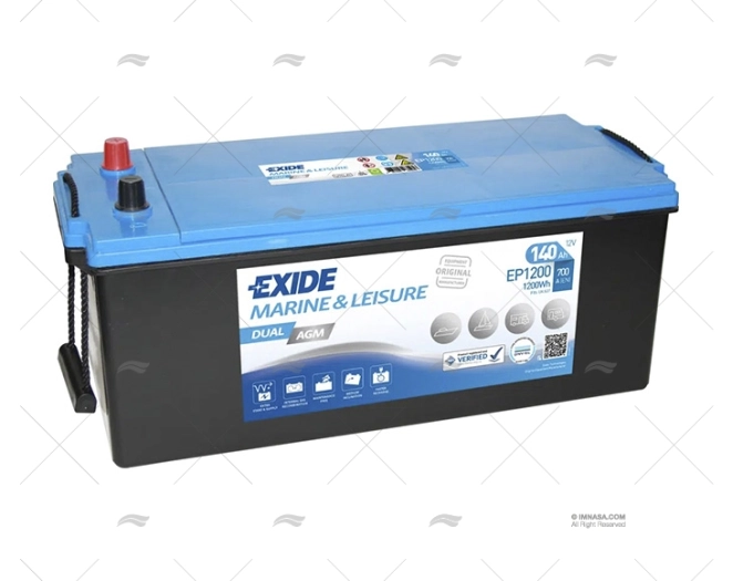 BATERIA 140A AGM EXIDE DUAL MARINE BATERIA 140A AGM EXIDE DUAL MARINE