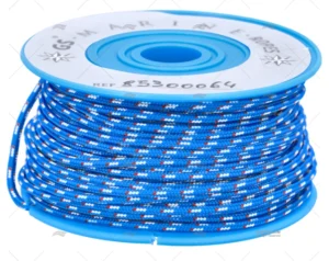 BOBINA POLIEST. AZUL/BLANCA/ROJO 2mm 20m MEYER BOBINA POLIEST. AZUL/BLANCA/ROJO 2mm 20m MEYER