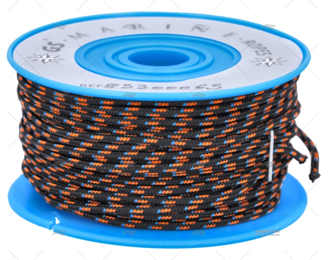 BOBINA POLIESTER NEGRA/NARAN/AZUL 2mm20m MEYER BOBINA POLIESTER NEGRA/NARAN/AZUL 2mm20m MEYER