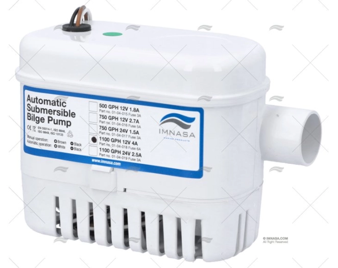 BOMBA ACHIQUE 12V 4500L/H IMN AUTO BOMBA ACHIQUE 12V 4500L/H IMN AUTO