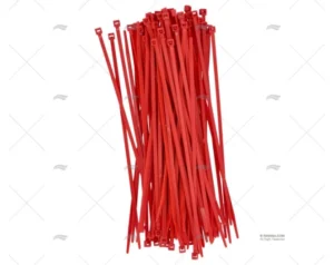 BRIDA NYLON 3,6×200 ROJA 100 UNIDADES NORMA