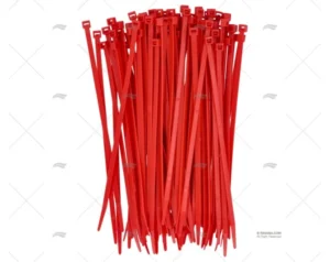 BRIDA NYLON 4,8×200 ROJA 100 UNIDADES NORMA