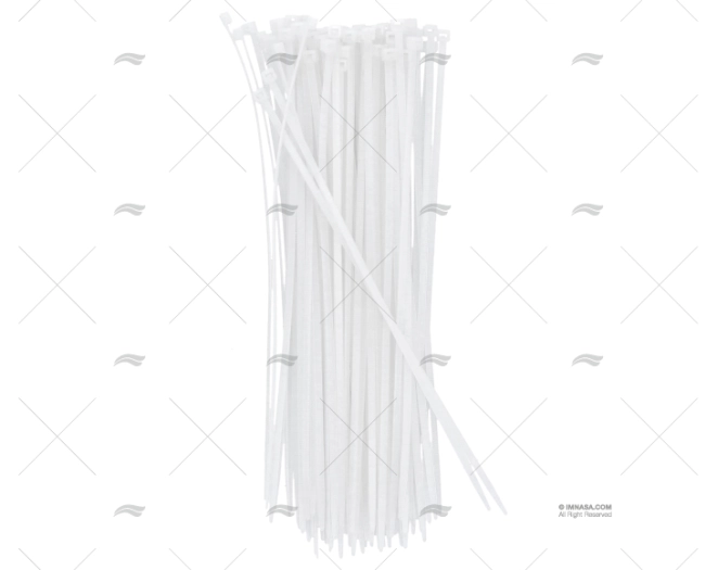 BRIDA NYLON 4,8×290 BLANCA 100 UNIDADES NORMA BRIDA NYLON 4,8×290 BLANCA 100 UNIDADES NORMA