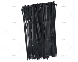 BRIDA NYLON 7,8×450 NEGRA 100 UNIDADES NORMA
