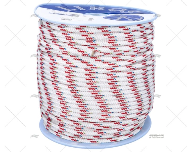 CABO TOP-CRUISING 10mm BLANCO/ROJO 200m LIROS CABO TOP-CRUISING 10mm BLANCO/ROJO 200m LIROS
