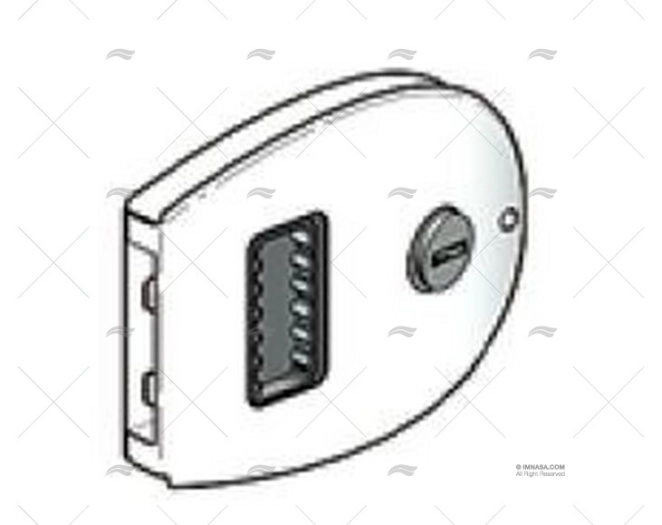 CIERRE SOUTHCO FLUSH OVAL INOX - Imagen 2