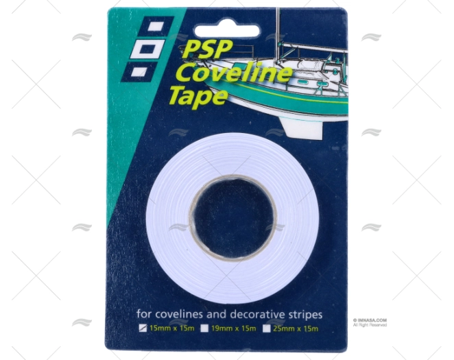 CINTA DECOR. COVELINE BLANCA 15mm 15m PSP TAPES CINTA DECOR. COVELINE BLANCA 15mm 15m PSP TAPES