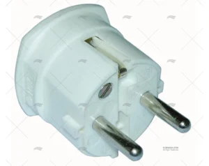 CLAVIJA ELEC. MACHO BLANCO SAL. LATERAL CLAVIJA ELEC. MACHO BLANCO SAL. LATERAL