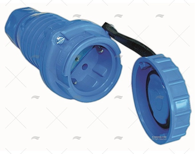 CLAVIJA ELEC. HEMBRA ESTANCA IP68 AZUL CLAVIJA ELEC. HEMBRA ESTANCA IP68 AZUL