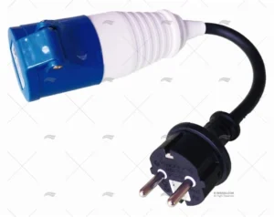 CLAVIJA ELEC. MACHO 16A A HEMBRA SHUCKO CLAVIJA ELEC. MACHO 16A A HEMBRA SHUCKO