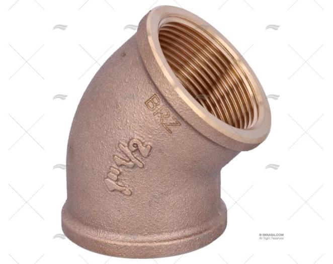 CODO BRONCE H-H 45º 1″1/2 GUIDI CODO BRONCE H-H 45º 1″1/2 GUIDI