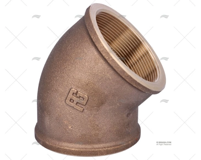 CODO BRONCE H-H 45º 2″1/2 GUIDI CODO BRONCE H-H 45º 2″1/2 GUIDI