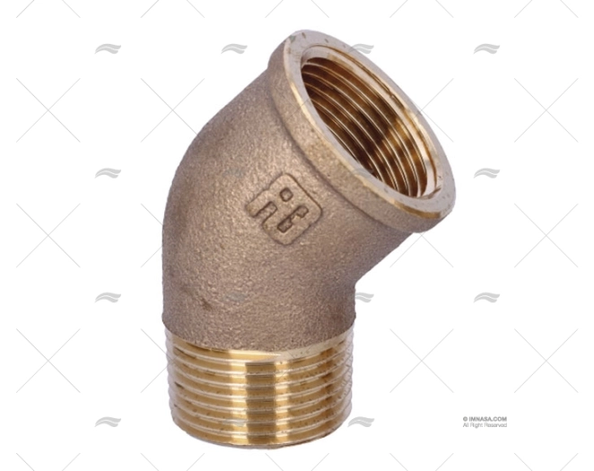 CODO BRONCE M-H 45º 1″ GUIDI CODO BRONCE M-H 45º 1″ GUIDI