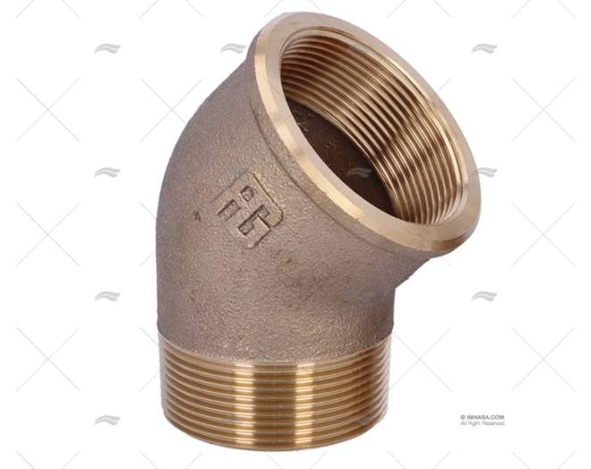 CODO BRONCE M-H 45º 2″ GUIDI CODO BRONCE M-H 45º 2″ GUIDI