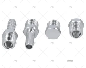 CONECTOR KIT ALUMINIO 2UD 3/8″NPT + 2TAP