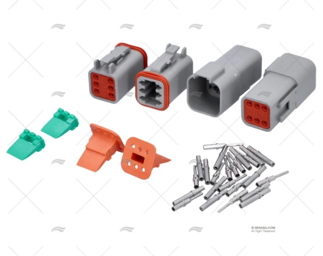 CONECTOR MACHO & HEMBRA DT 6 PINS IP67 ( CONECTOR MACHO & HEMBRA DT 6 PINS IP67 (