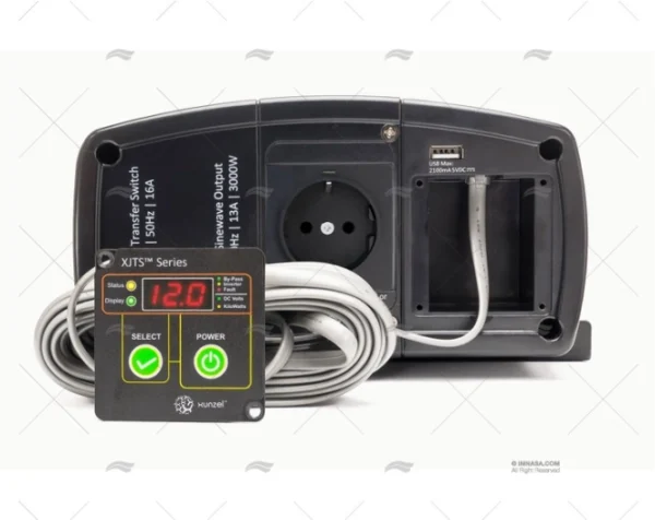 CONVERTIDOR 12-220V 3000W O.PURA+SWITCH XUNZEL