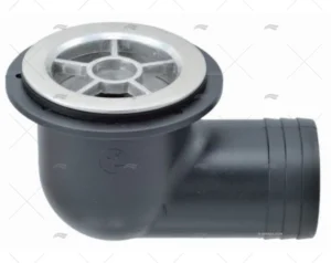 DESAGÜE CODO  38mm PVC/INOX 316 MARINE TOWN