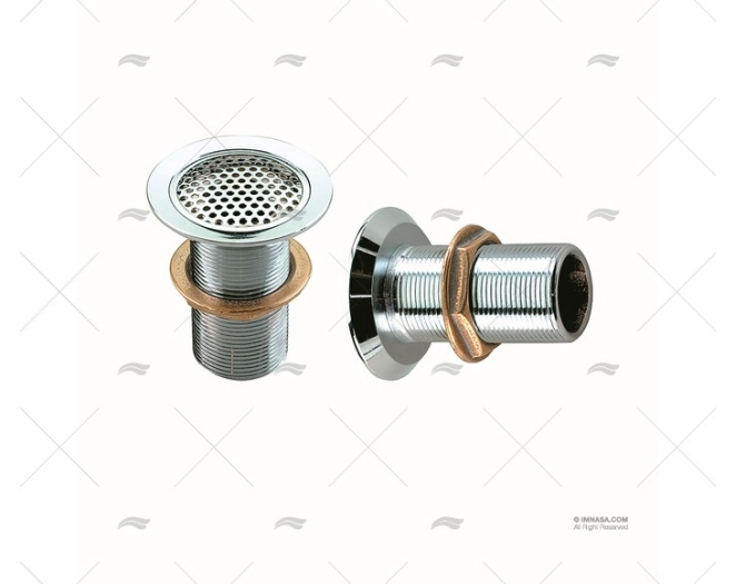 DESAGÜE RECTO 19mm LATON CROMADO PERKO DESAGÜE RECTO 19mm LATON CROMADO PERKO