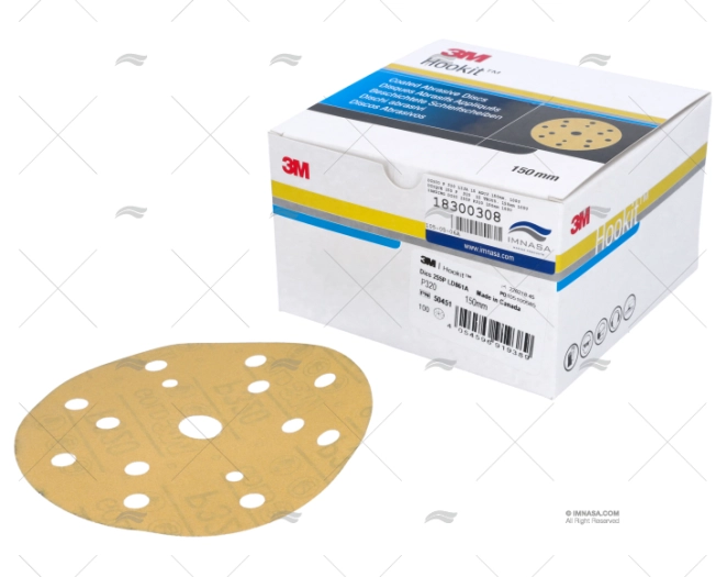 DISCO P 320 LIJA 15 AGUJ.150mm. 100U 3M DISCO P 320 LIJA 15 AGUJ.150mm. 100U 3M