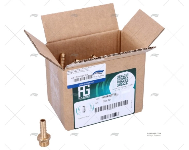 ENTRONQUE BRONCE 3/8″x10mm GUIDI (20) ENTRONQUE BRONCE 3/8″x10mm GUIDI (20)
