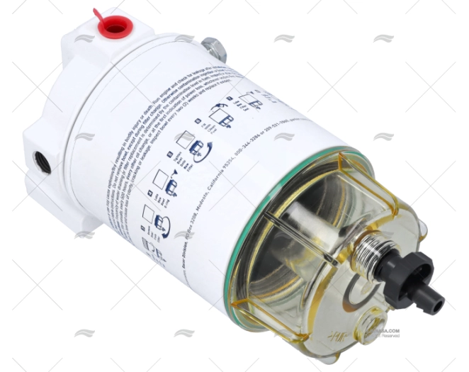FILTRO FUEL S/AGUA GASOL 227L/H 50<150CV RACOR - Imagen 2