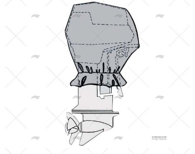 FUNDA MOTOR 115-125HP 73x60x46 TESSILMARE FUNDA MOTOR 115-125HP 73x60x46 TESSILMARE