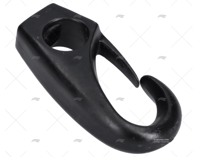 GANCHO PLASTICO NEGRO 4mm (1ud) GANCHO PLASTICO NEGRO 4mm (1ud)