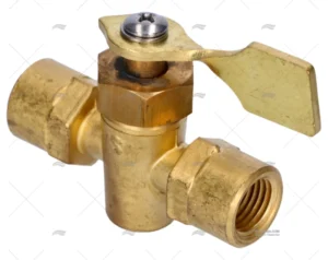 GRIFO 2 VIAS 1/4″FNPT LATON F/F