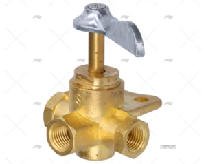 GRIFO 3 VIAS 1/4″ FNPT LATON (CLICK)