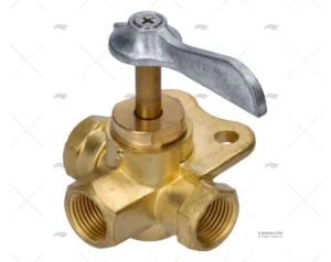 GRIFO 3 VIAS 1/4″ FNPT LATON