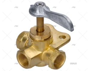 GRIFO 3 VIAS 3/8″ FNPT LATON (CLICK)