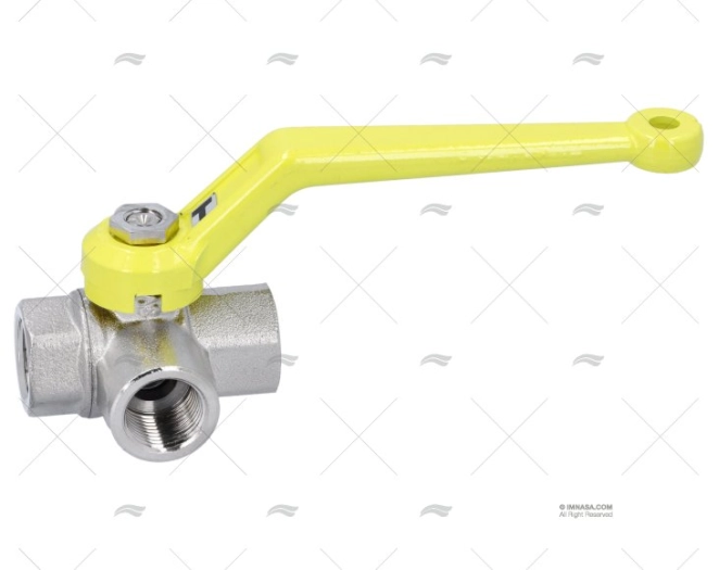 GRIFO FONDO DE BOLA 3 VIAS T 3/8″ GUIDI GRIFO FONDO DE BOLA 3 VIAS T 3/8″ GUIDI