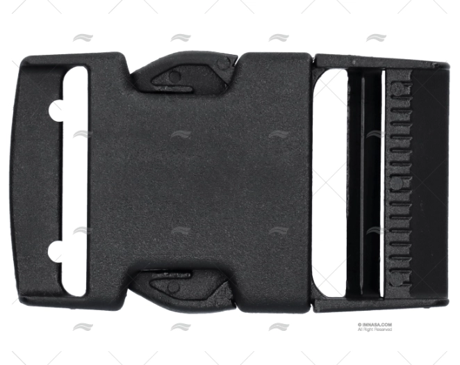 HEBILLA DE PLASTICO DOBLE NEGRA 40mm HEBILLA DE PLASTICO DOBLE NEGRA 40mm