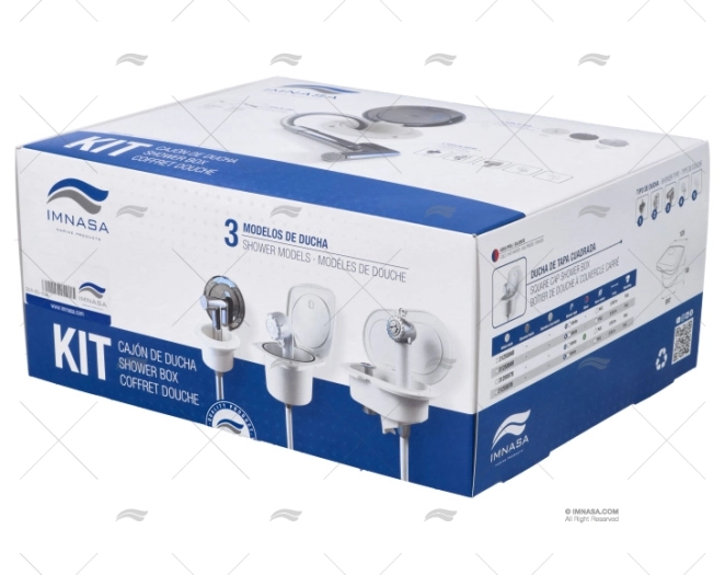 DUCHA KIT C/ TUBO GRIS 4m Y CAJON IMNASA - Imagen 2