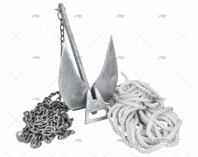 ANCLA BULL 24 kg +CADENA 12mm CABI 30m IMNASA ANCLA BULL 24 kg +CADENA 12mm CABI 30m IMNASA