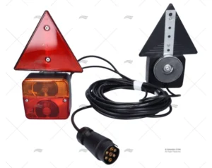 KIT LUCES REMOLQUE 10m + TRIANGULO IMAN KIT LUCES REMOLQUE 10m + TRIANGULO IMAN